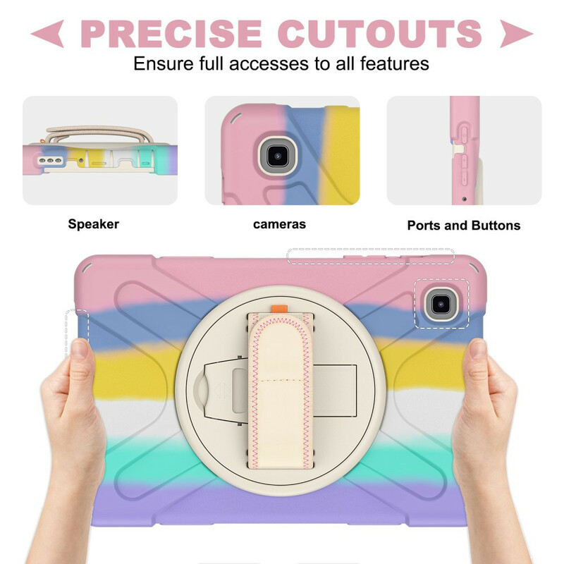 Coque Samsung Galaxy Tab A7 Lite Multi-Fonctions Bandoulière Color Coque Samsung Galaxy Tab A7 Lite Multi-Fonctions Bandoulière Color