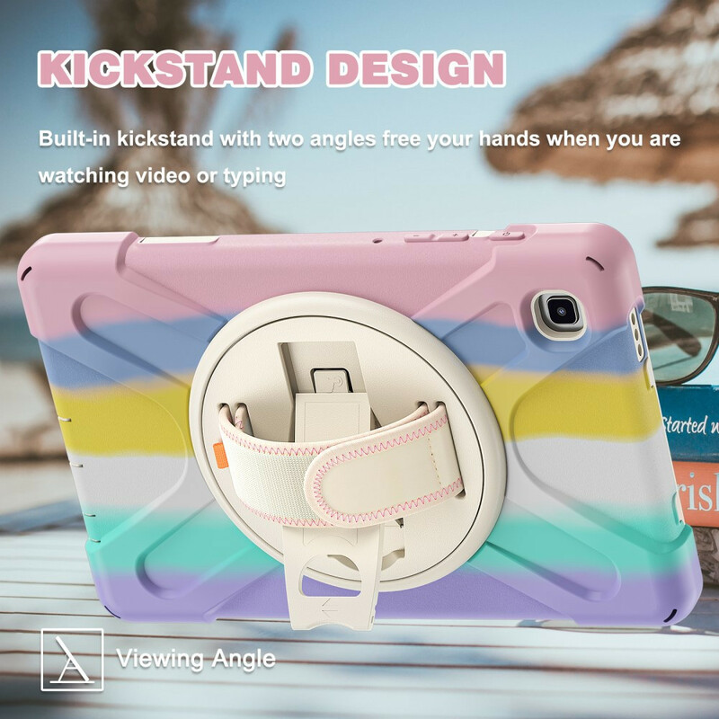 Coque Samsung Galaxy Tab A7 Lite Multi-Fonctions Bandoulière Color Coque Samsung Galaxy Tab A7 Lite Multi-Fonctions Bandoulière Color