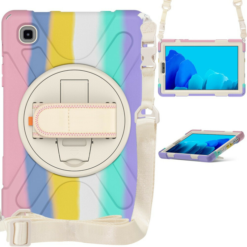 Coque Samsung Galaxy Tab A7 Lite Multi-Fonctions Bandoulière Color Coque Samsung Galaxy Tab A7 Lite Multi-Fonctions Bandoulière Color