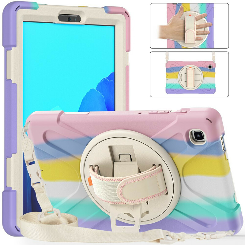Coque Samsung Galaxy Tab A7 Lite Multi-Fonctions Bandoulière Color Coque Samsung Galaxy Tab A7 Lite Multi-Fonctions Bandoulière Color