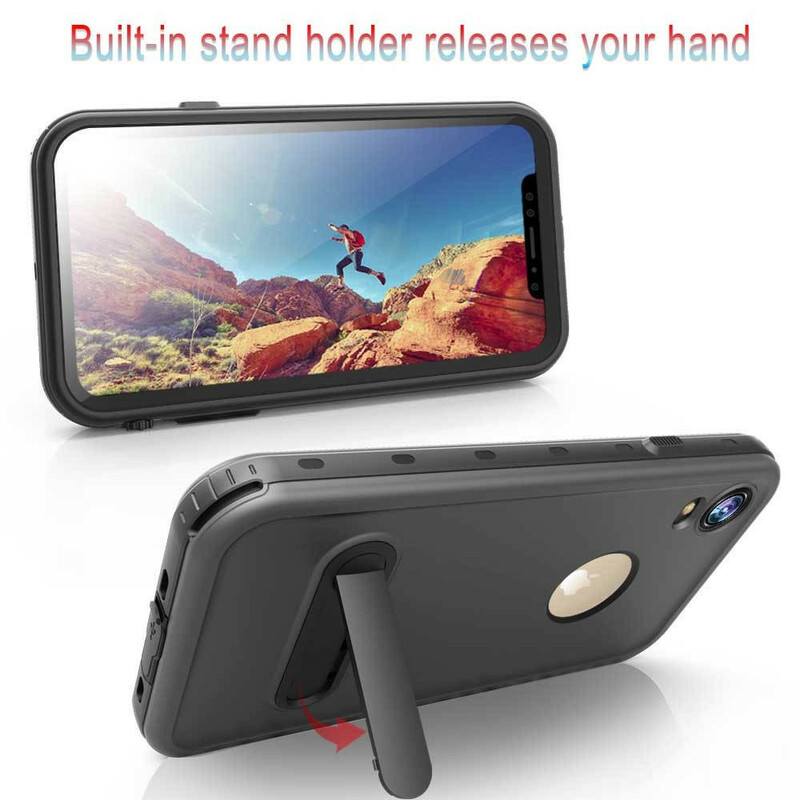 Coque iPhone XR Waterproof avec Support REDPEPPER Coque iPhone XR Waterproof avec Support REDPEPPER