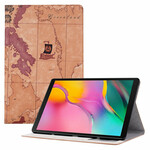 Étui Samsung Galaxy Tab A7 Lite Carte Vintage Étui Samsung Galaxy Tab A7 Lite Carte Vintage