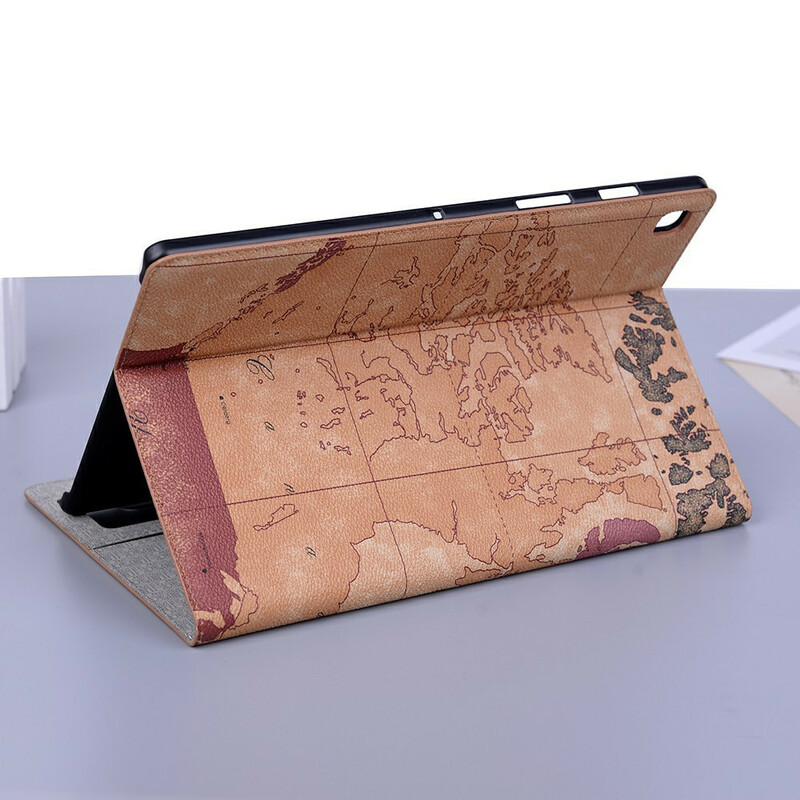 Étui Samsung Galaxy Tab A7 Lite Carte Vintage Étui Samsung Galaxy Tab A7 Lite Carte Vintage