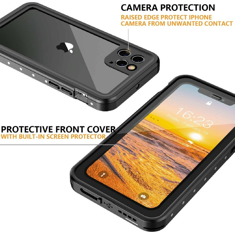 Coque iPhone 11 Pro Max Waterproof 2m REDPEPPER DOT