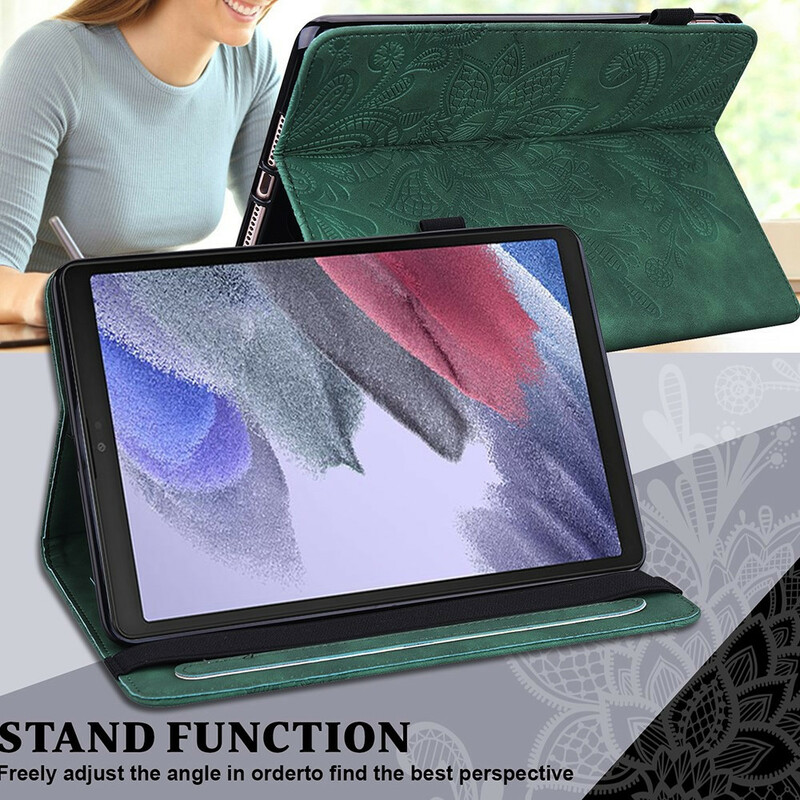 Étui Samsung Galaxy Tab A7 Lite Fleur Mandala Étui Samsung Galaxy Tab A7 Lite Fleur Mandala