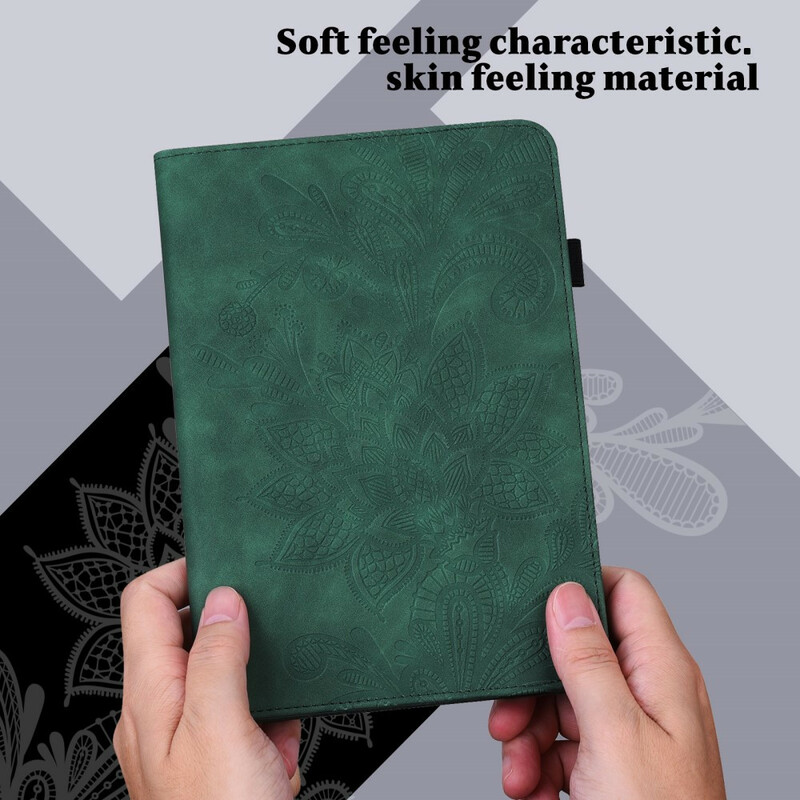 Étui Samsung Galaxy Tab A7 Lite Fleur Mandala Étui Samsung Galaxy Tab A7 Lite Fleur Mandala