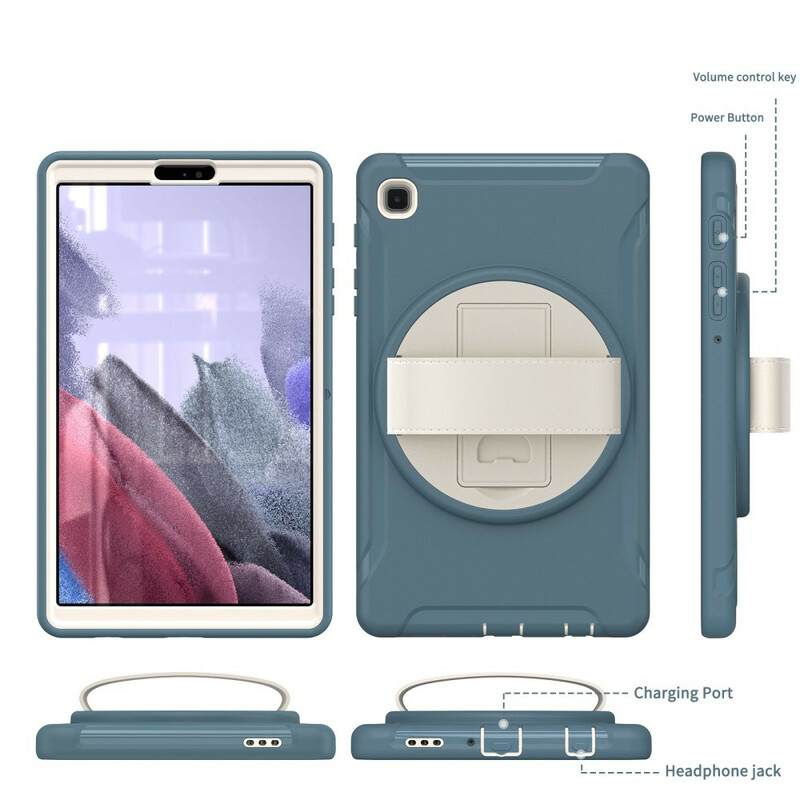 Coque Samsung Galaxy Tab A7 Lite Triple Protection avec Sangle et Support Coque Samsung Galaxy Tab A7 Lite Triple Protection avec Sangle et Support