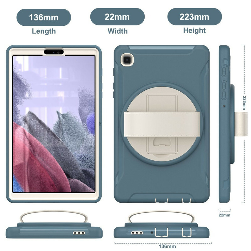 Coque Samsung Galaxy Tab A7 Lite Triple Protection avec Sangle et Support Coque Samsung Galaxy Tab A7 Lite Triple Protection avec Sangle et Support