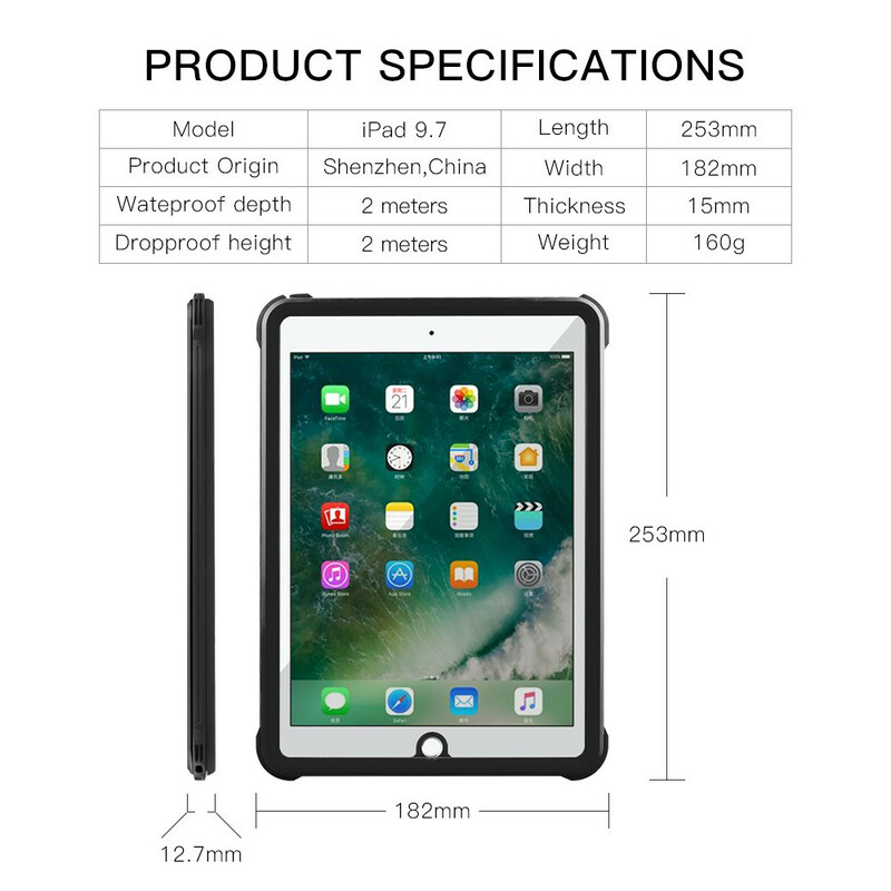 Coque iPad 9.7" (2017) (2017) Waterproof Coque iPad 9.7" (2017) (2017) Waterproof