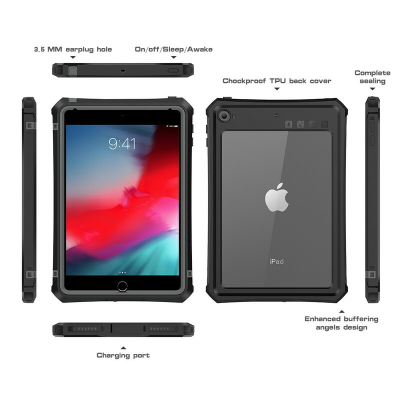 Coque iPad Mini 4 / 3 / 2 / 1 Waterproof Avec Support et lanière Coque iPad Mini 4 / 3 / 2 / 1 Waterproof Avec Support et lanière