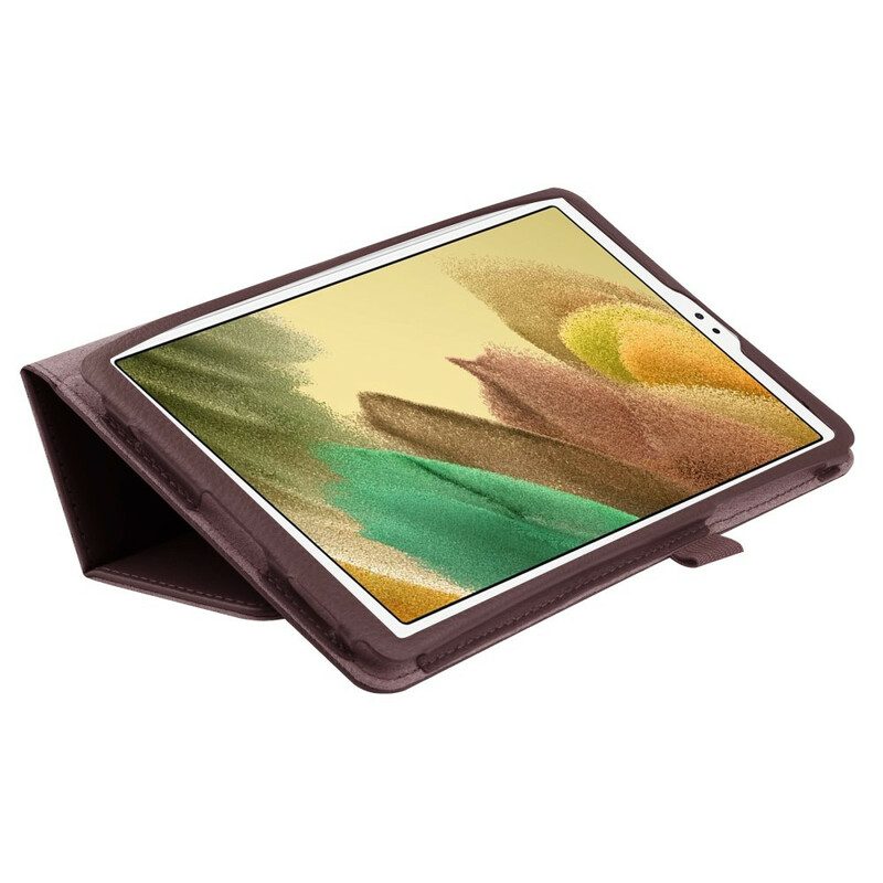 Étui Samsung Galaxy Tab A7 Lite 2 Volets Simili Cuir Litchi Étui Samsung Galaxy Tab A7 Lite 2 Volets Simili Cuir Litchi