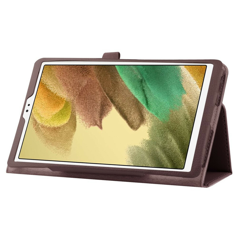 Étui Samsung Galaxy Tab A7 Lite 2 Volets Simili Cuir Litchi Étui Samsung Galaxy Tab A7 Lite 2 Volets Simili Cuir Litchi