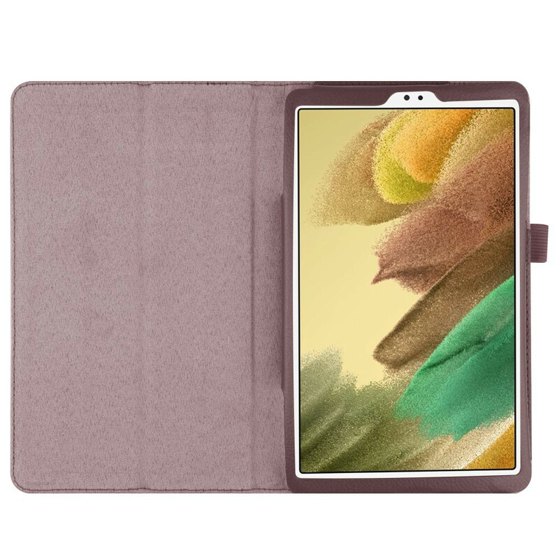Étui Samsung Galaxy Tab A7 Lite 2 Volets Simili Cuir Litchi Étui Samsung Galaxy Tab A7 Lite 2 Volets Simili Cuir Litchi