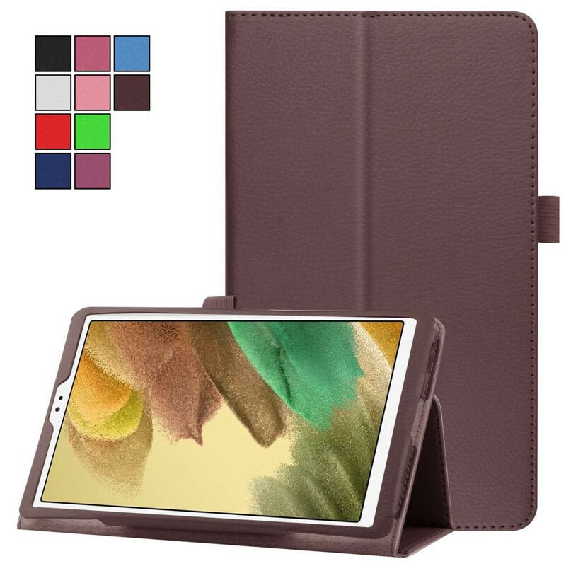 Étui Samsung Galaxy Tab A7 Lite 2 Volets Simili Cuir Litchi Étui Samsung Galaxy Tab A7 Lite 2 Volets Simili Cuir Litchi
