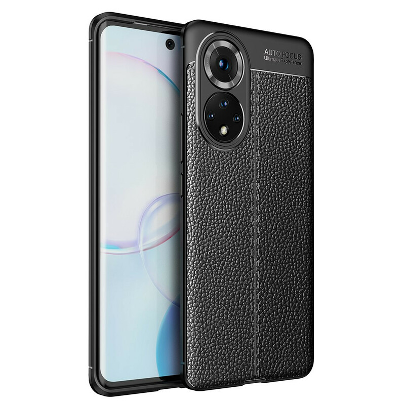 Coque Honor 50 Effet Cuir Litchi Double Line Coque Honor 50 Effet Cuir Litchi Double Line