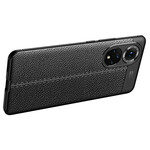 Coque Honor 50 Effet Cuir Litchi Double Line Coque Honor 50 Effet Cuir Litchi Double Line