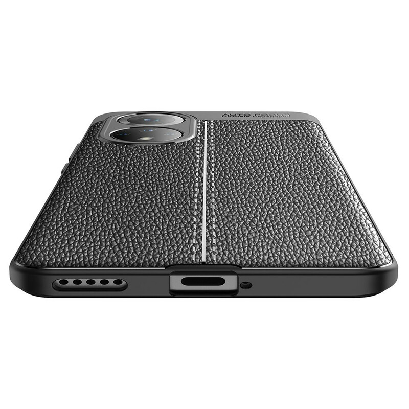 Coque Honor 50 Effet Cuir Litchi Double Line Coque Honor 50 Effet Cuir Litchi Double Line