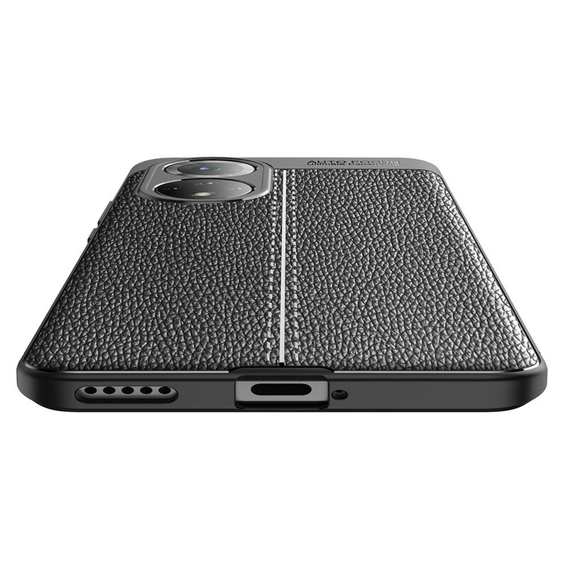 Coque Honor 50 Pro Effet Cuir Litchi Double Line Coque Honor 50 Pro Effet Cuir Litchi Double Line