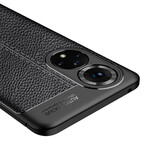 Coque Honor 50 Pro Effet Cuir Litchi Double Line Coque Honor 50 Pro Effet Cuir Litchi Double Line
