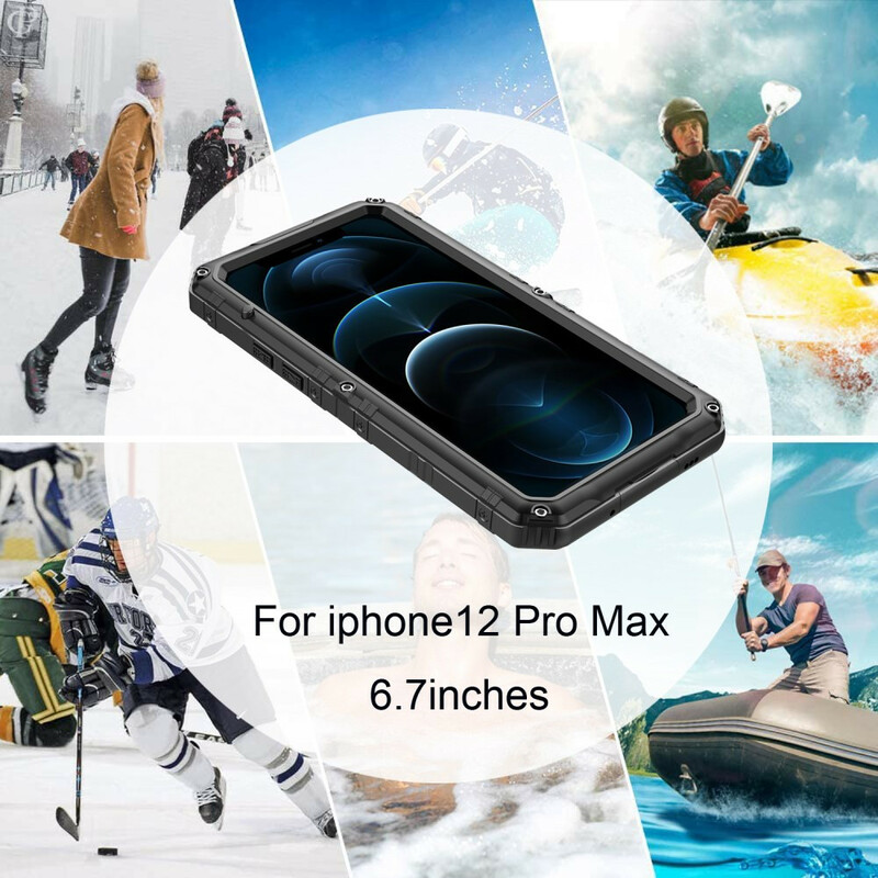 Coque iPhone 12 Pro Max Waterproof Super Résistante Métal Coque iPhone 12 Pro Max Waterproof Super Résistante Métal