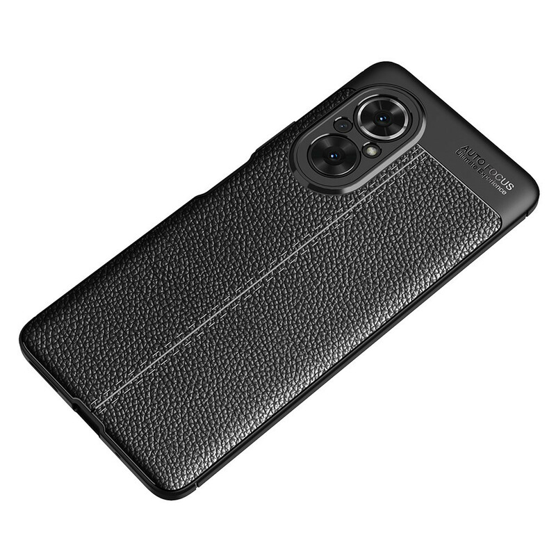 Coque Honor 50 Pro Effet Cuir Litchi Double Line Coque Honor 50 Pro Effet Cuir Litchi Double Line