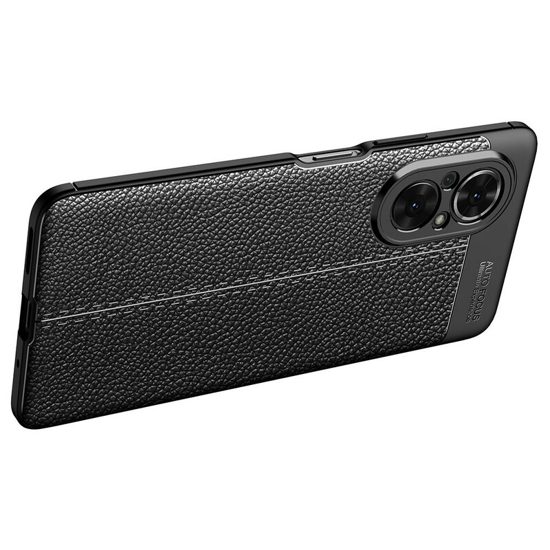 Coque Honor 50 Pro Effet Cuir Litchi Double Line Coque Honor 50 Pro Effet Cuir Litchi Double Line