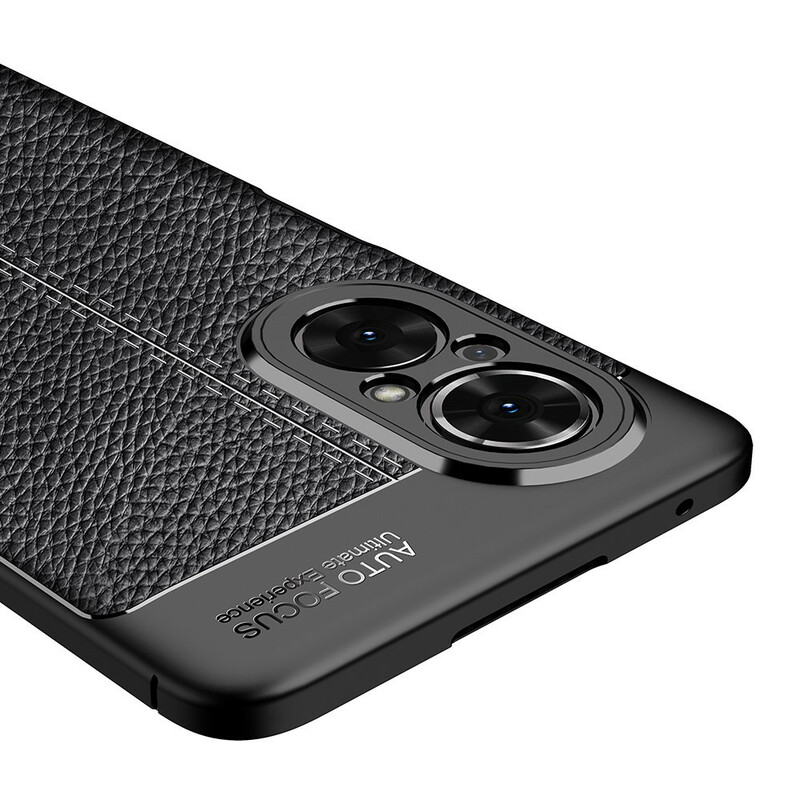 Coque Honor 50 Pro Effet Cuir Litchi Double Line Coque Honor 50 Pro Effet Cuir Litchi Double Line