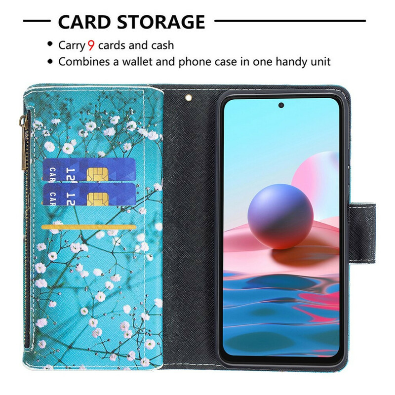 Housse Xiaomi Redmi note 10 / Note 10S Poche Zippée Arbre Housse Xiaomi Redmi note 10 / Note 10S Poche Zippée Arbre