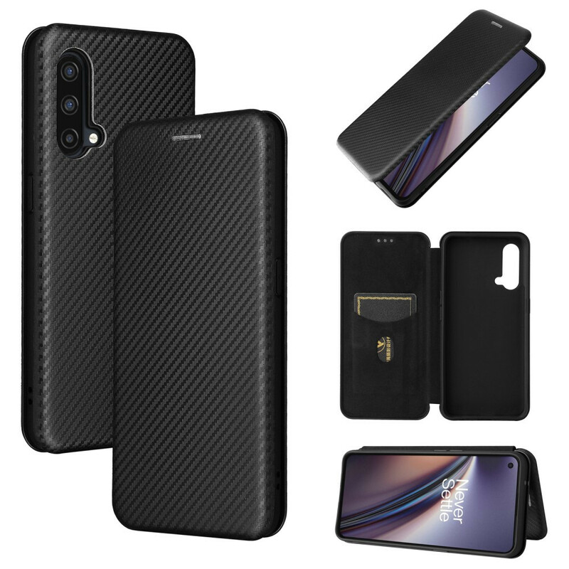 Flip Cover OnePlus Nord CE 5G Silicone Carbone Coloré Flip Cover OnePlus Nord CE 5G Silicone Carbone Coloré