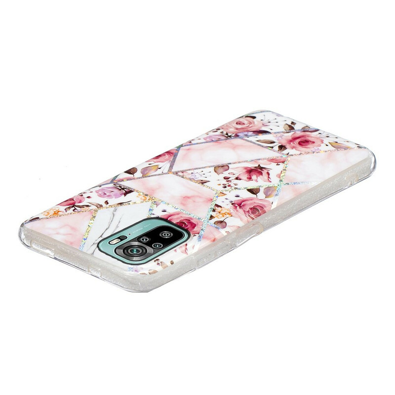 Coque Xiaomi Redmi Note 10 / Note 10s Marbrée Fleurs