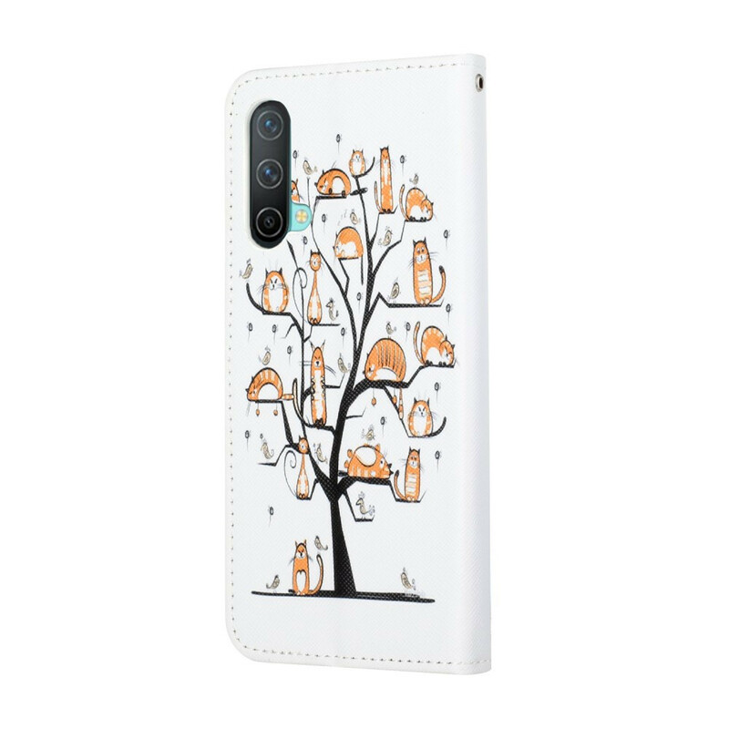 Housse OnePlus Nord CE 5G Funky Cats à Lanière Housse OnePlus Nord CE 5G Funky Cats à Lanière