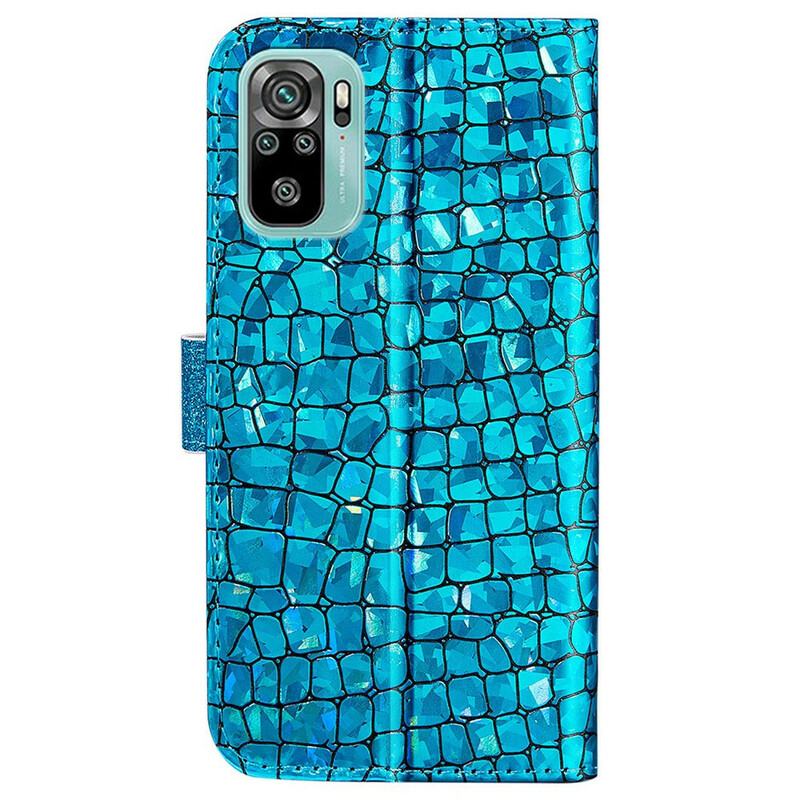 Housse Xiaomi Redmi Note 10 / Note 10s Croco Diamants Housse Xiaomi Redmi Note 10 / Note 10s Croco Diamants