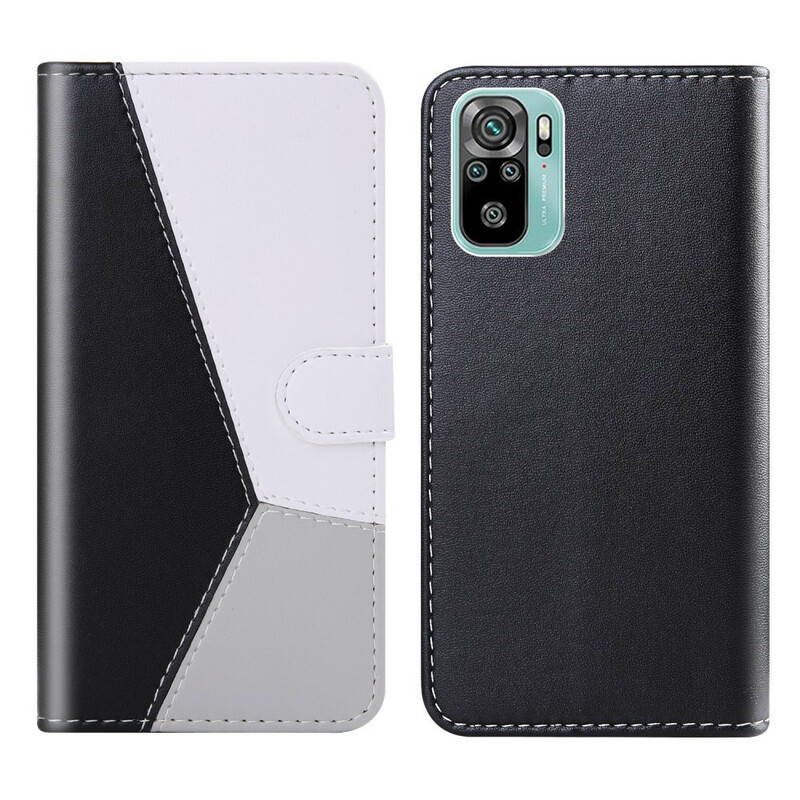 Housse Xiaomi Redmi Note 10 / Note 10s Effet Cuir Tricolore Housse Xiaomi Redmi Note 10 / Note 10s Effet Cuir Tricolore