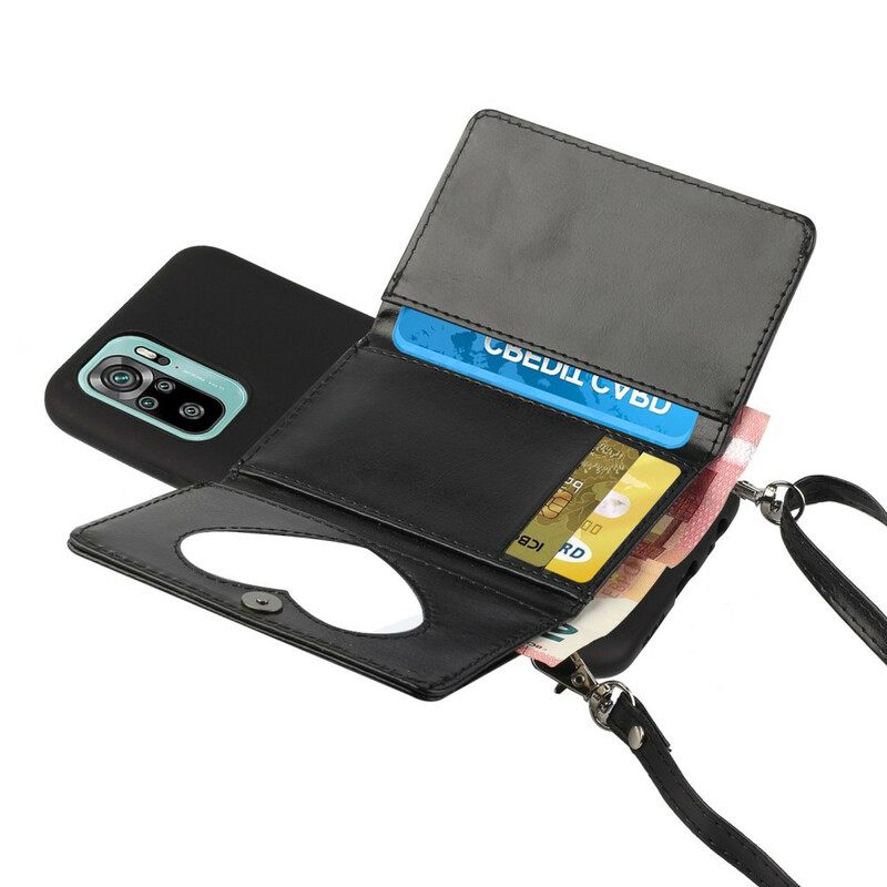 Coque Xiaomi Redmi Note 10 / Note 10s à Bandoulière Porte-cartes Coque Xiaomi Redmi Note 10 / Note 10s à Bandoulière Porte-cartes