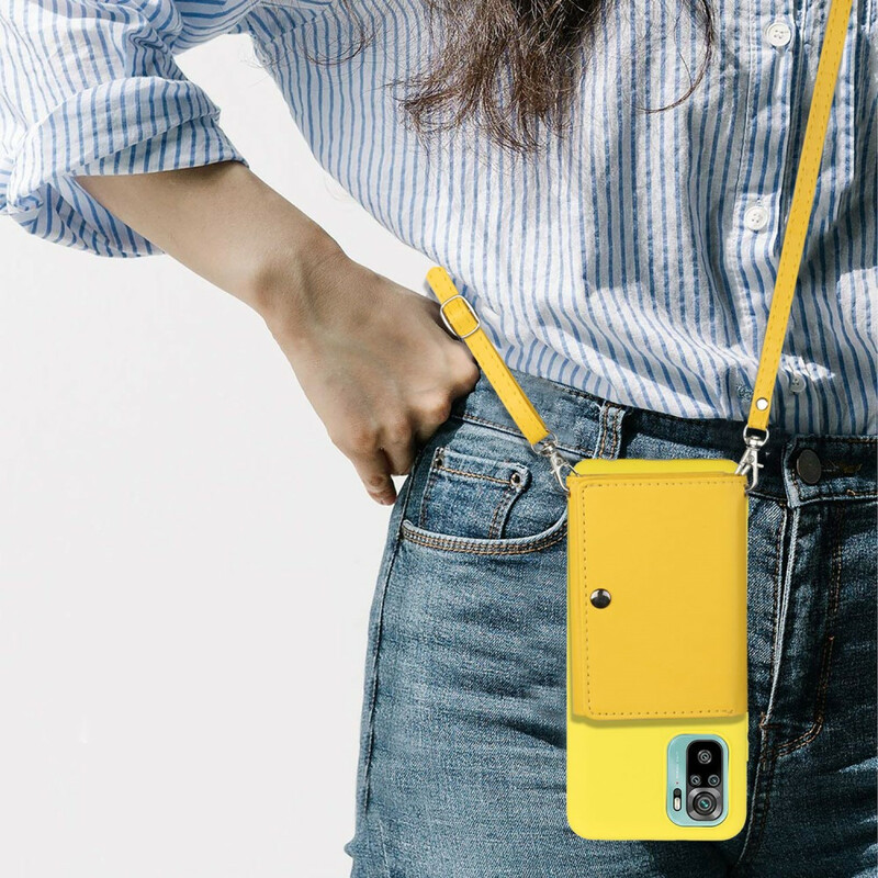 Coque Xiaomi Redmi Note 10 / Note 10s à Bandoulière Porte-cartes