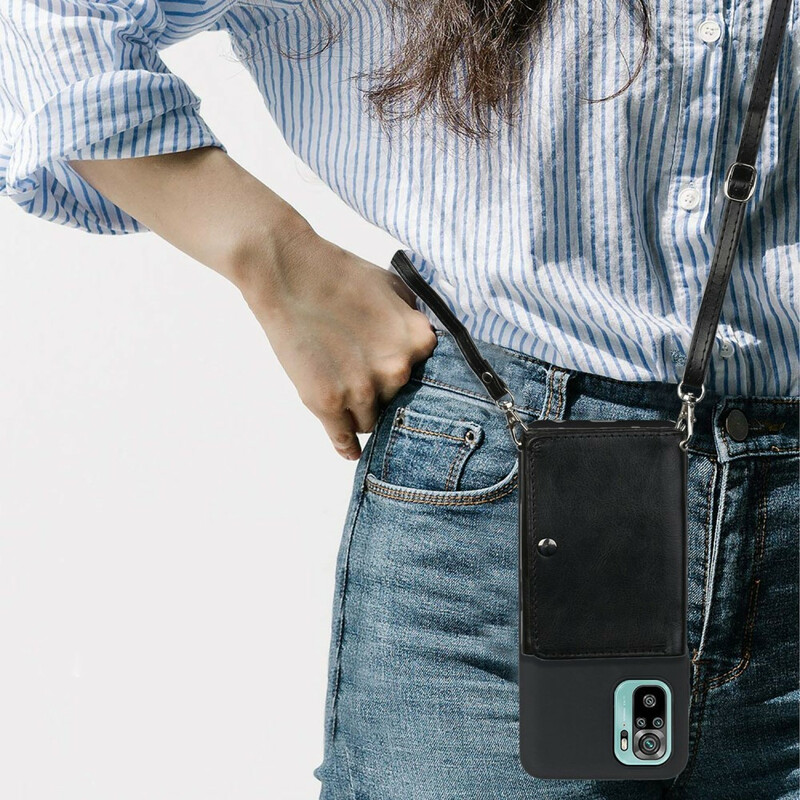 Coque Xiaomi Redmi Note 10 / Note 10s à Bandoulière Porte-cartes Coque Xiaomi Redmi Note 10 / Note 10s à Bandoulière Porte-cartes
