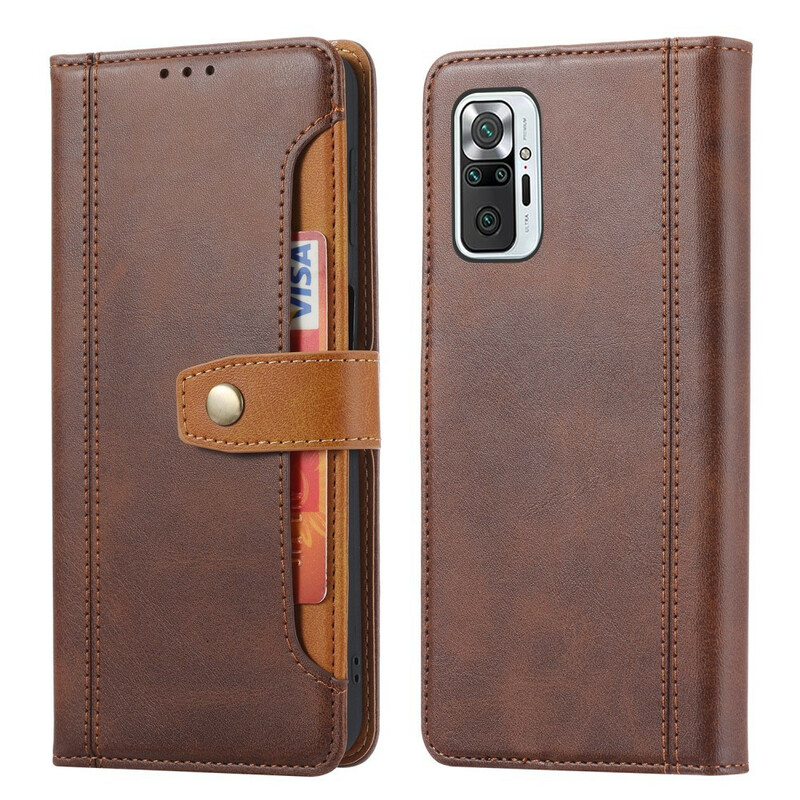 Housse Xiaomi Redmi Note 10 / Note 10s Porte-Carte Frontal et Sangle Housse Xiaomi Redmi Note 10 / Note 10s Porte-Carte Frontal et Sangle