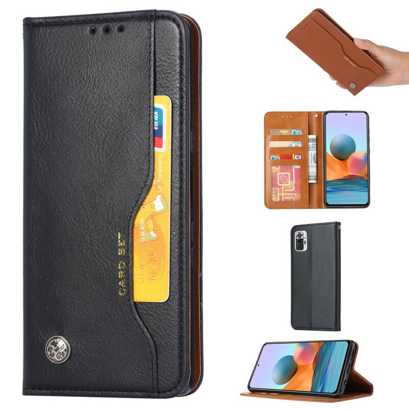 Flip Cover Xiaomi Redmi Note 10 / Note 10s Simili Cuir Porte-Cartes Flip Cover Xiaomi Redmi Note 10 / Note 10s Simili Cuir Porte-Cartes