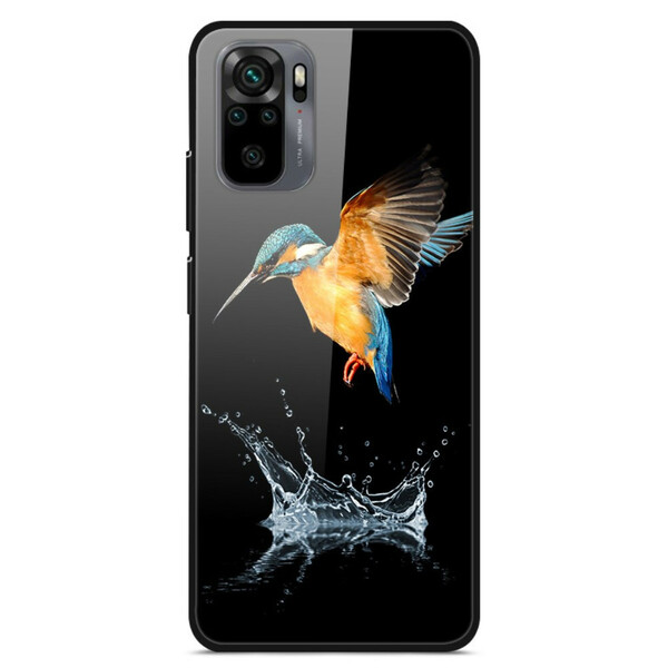 Coque Xiaomi Redmi Note 10 / Note 10s Verre Trempé Oiseau Couronne