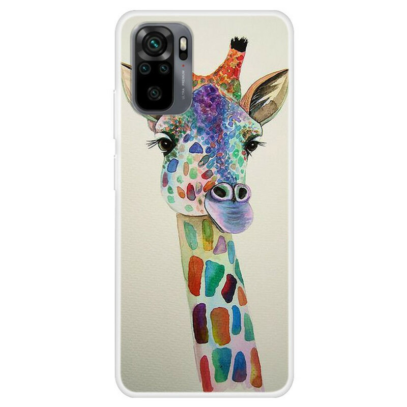 Coque Xiaomi Redmi Note 10 / Note 10s Girafe Colorée