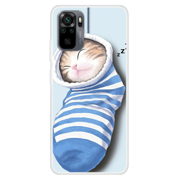 Coque Xiaomi Redmi Note 10 / Note 10s Chaton Endormi