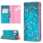 Flip Cover Samsung Galaxy A20e Branches Fleuries Flip Cover Samsung Galaxy A20e Branches Fleuries