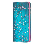 Flip Cover Samsung Galaxy A20e Branches Fleuries Flip Cover Samsung Galaxy A20e Branches Fleuries
