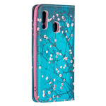 Flip Cover Samsung Galaxy A20e Branches Fleuries Flip Cover Samsung Galaxy A20e Branches Fleuries