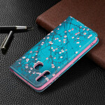 Flip Cover Samsung Galaxy A20e Branches Fleuries Flip Cover Samsung Galaxy A20e Branches Fleuries