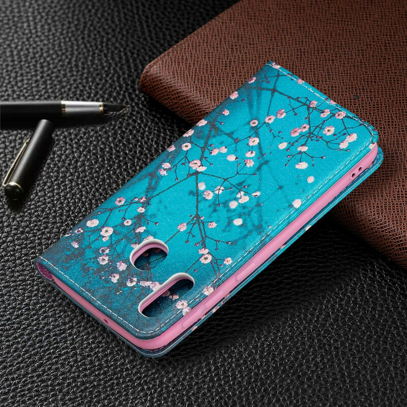 Flip Cover Samsung Galaxy A20e Branches Fleuries Flip Cover Samsung Galaxy A20e Branches Fleuries