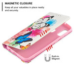 Flip Cover Samsung Galaxy A20e Papillons Colorés Flip Cover Samsung Galaxy A20e Papillons Colorés