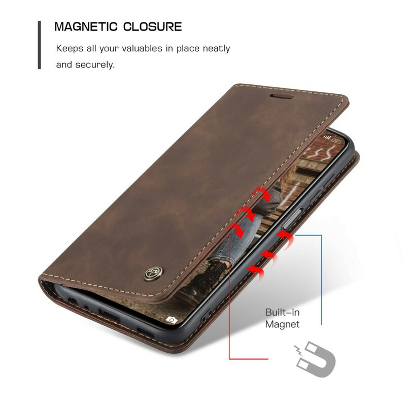Flip Cover Xiaomi Redmi Note 10 / Note 10s Effet Cuir CASEME