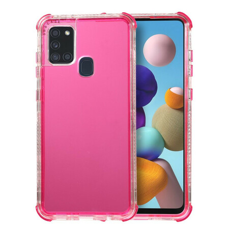 Coque Samsung Galaxy A21s Colorée Coins Renforcés