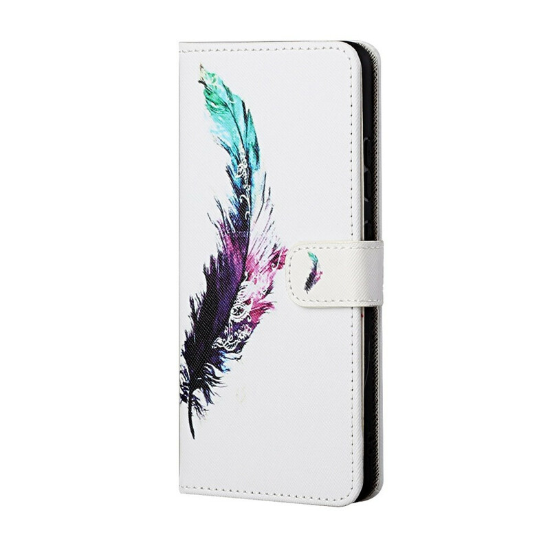 Housse Xiaomi Redmi Note 10 5G / Poco M3 Pro 5G Plume à Lanière Housse Xiaomi Redmi Note 10 5G / Poco M3 Pro 5G Plume à Lanière